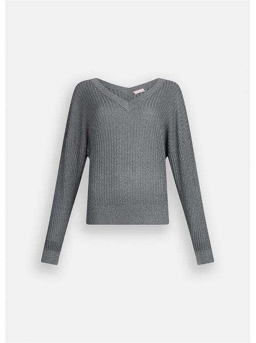 Maglia con scollo a V LIU JO | MF5390MS46J/04020